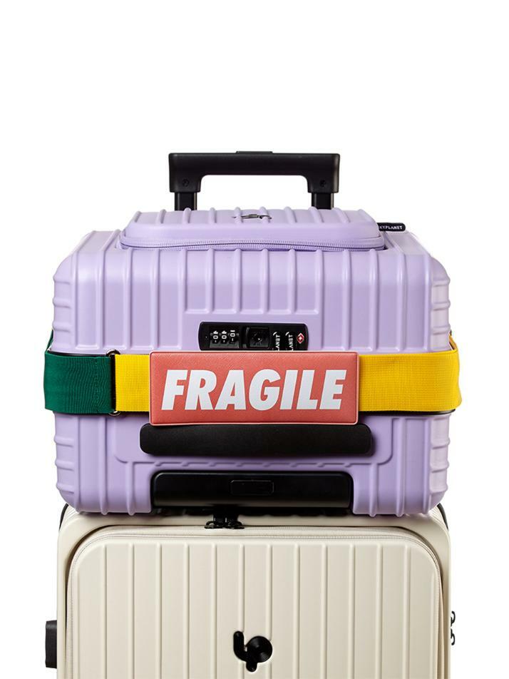 고비욘드 엘라스틱 캐리어 벨트 Fragile 옐로우