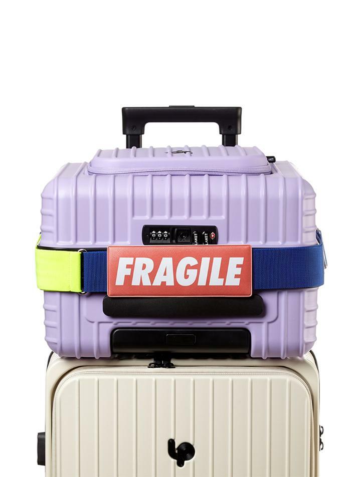 고비욘드 엘라스틱 캐리어 벨트 Fragile 블루