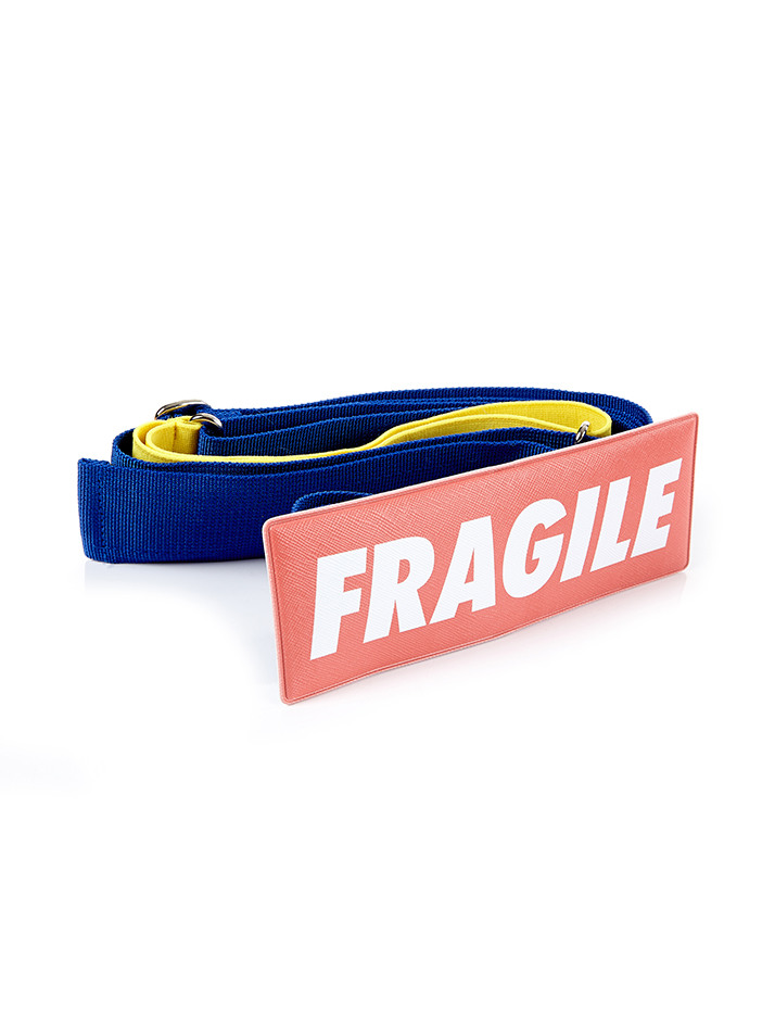 고비욘드 엘라스틱 캐리어 벨트 Fragile 블루