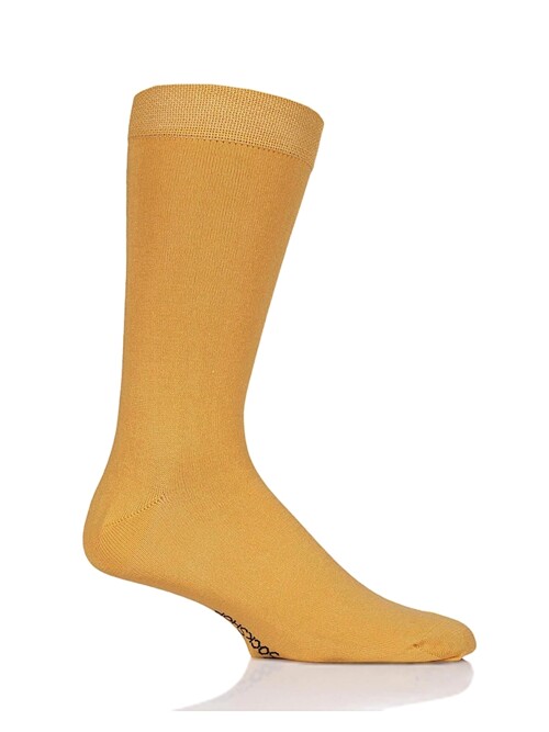 남성 뱀부 컬러 양말 - Mellow Yellow