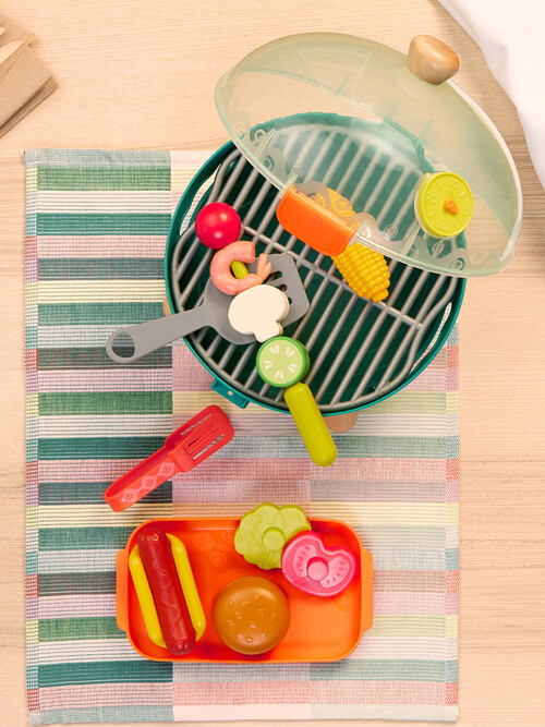 [브랜드B] 캠핑바베큐놀이세트 그릴 햄버거 만들기 요리 주방놀이