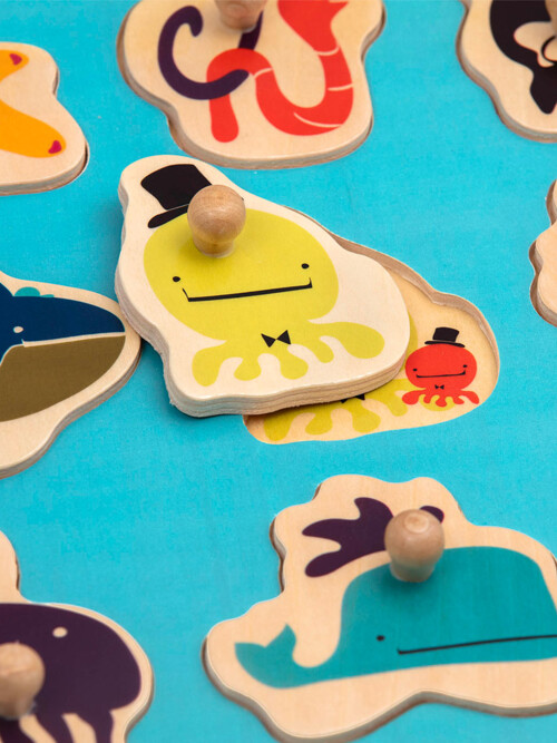 [브랜드B] 워터월드퍼즐 꼭지퍼즐 원목퍼즐