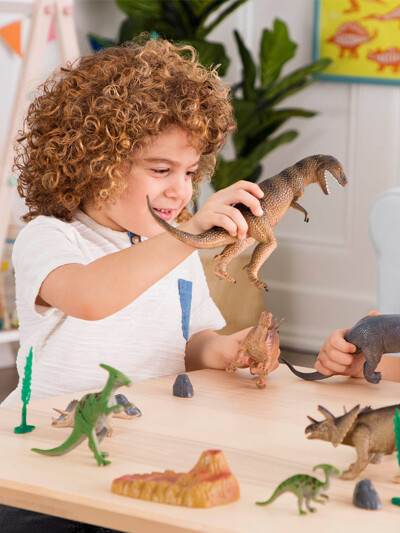 [테라] 선사시대버켓60피스 피규어 장난감 