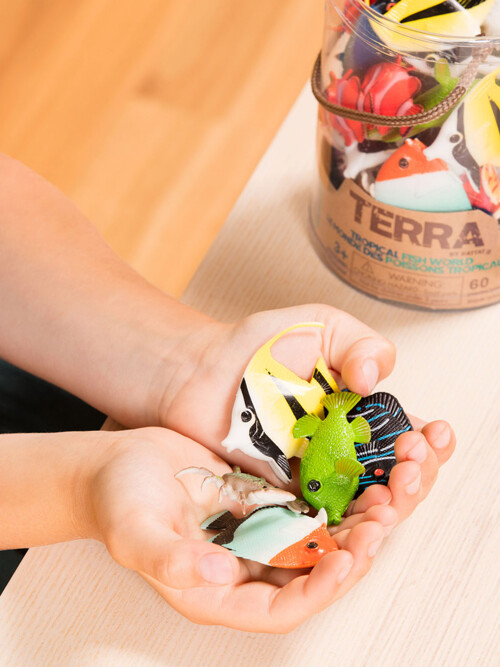 [테라] 물고기튜브60피스 피규어 장난감