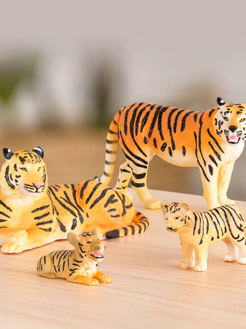 [테라] 호랑이가족4피스 피규어 장난감