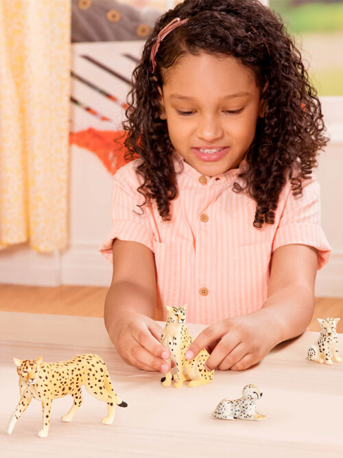 [테라] 치타가족4피스 피규어 장난감