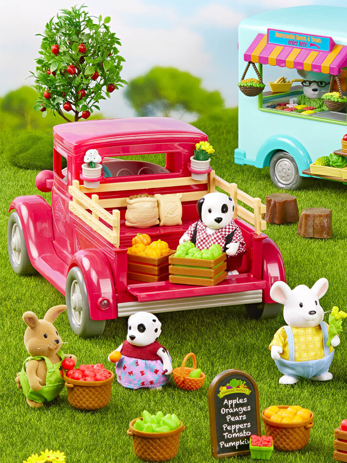 [우디즈패밀리] 파머스마켓트럭 인형의집 장난감