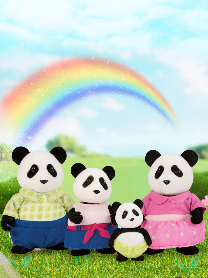 [우디즈패밀리] 팬더가족 소꿉놀이 인형놀이