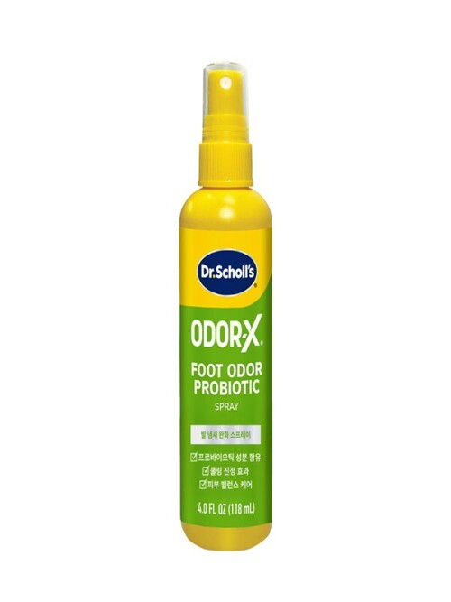닥터숄 ODOR-X 프로바이오틱 풋 스프레이 118ml