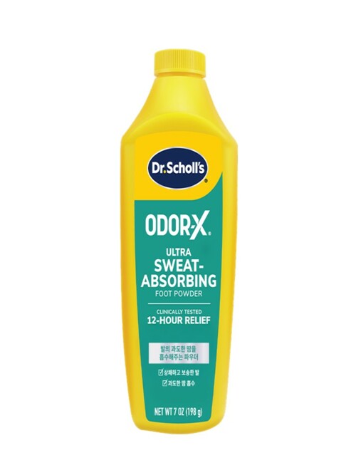 닥터숄 ODOR-X 땀 흡수 풋 파우더 198g