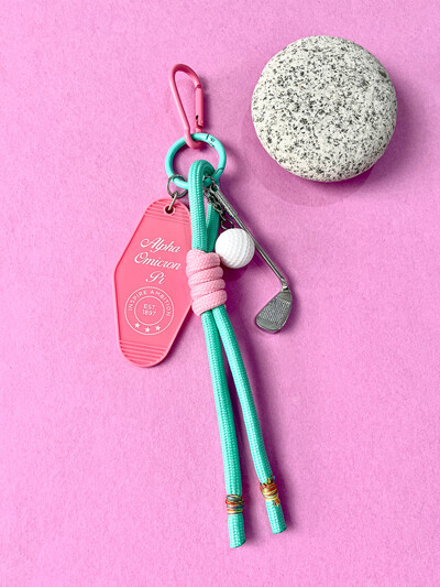[BY삿치] MINT PK KNOT GOLF CHARM