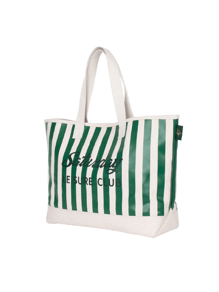 Signature Stripe Leisure Shoulder Bag - British Racing Green