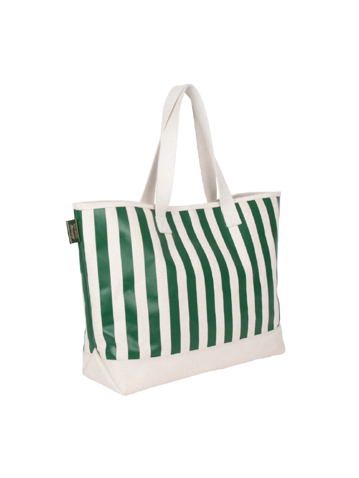 Signature Stripe Leisure Shoulder Bag - British Racing Green