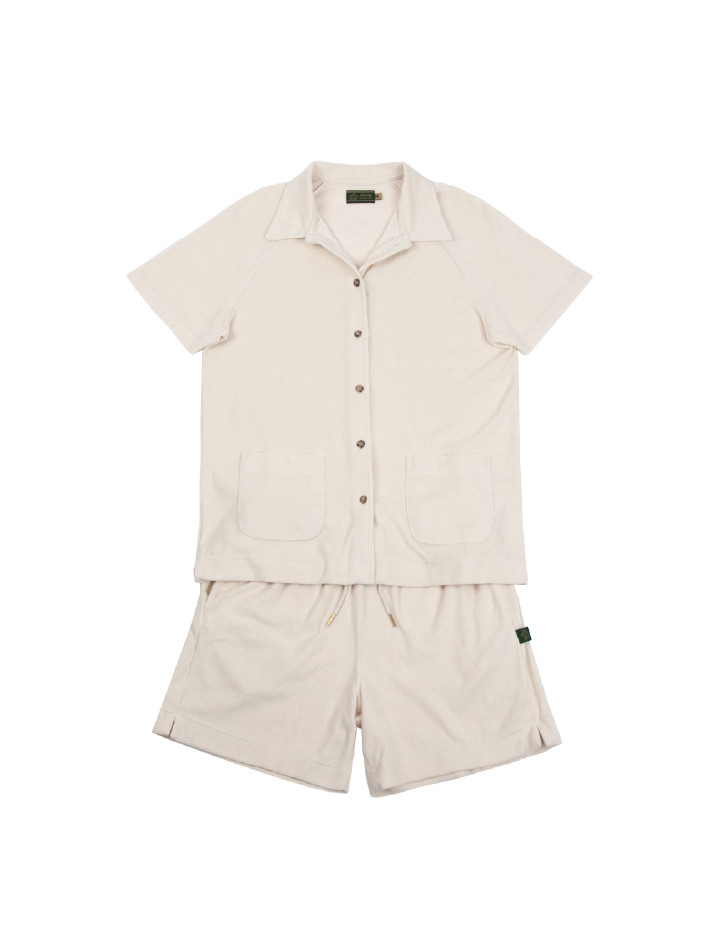 Leisure Raglan Terry Shirt (Unisex) - Ivory
