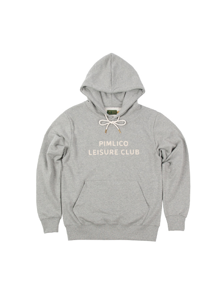 Pimlico Leisure Club Logo Leisure Hoodie(Unisex) - Grey