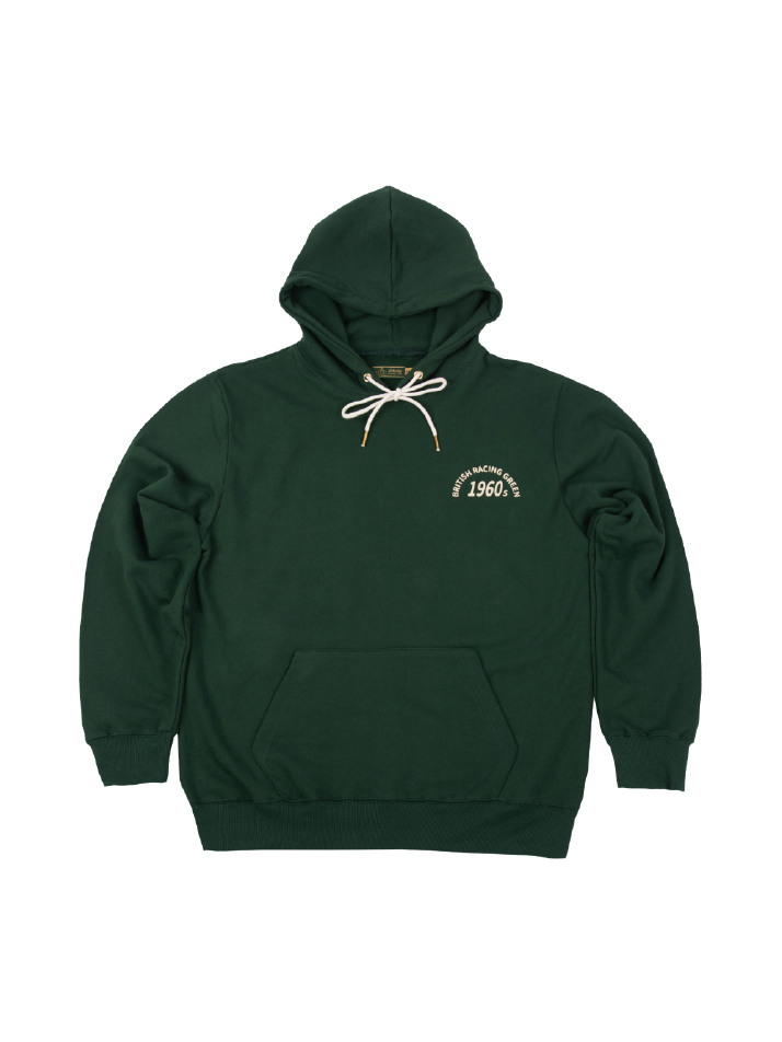 1960s British Racing Green Logo Leisure Hoodie(Unisex) - British Racing Green