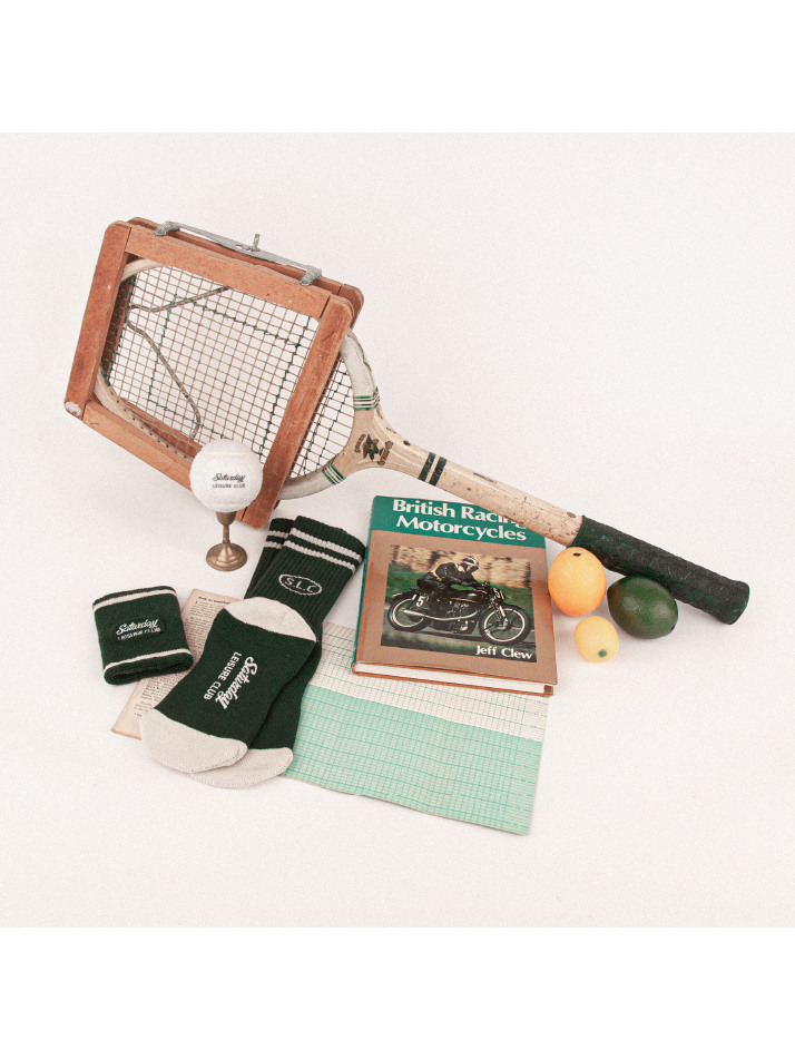 Leisure Stripe Socks - British Racing Green & Ivory