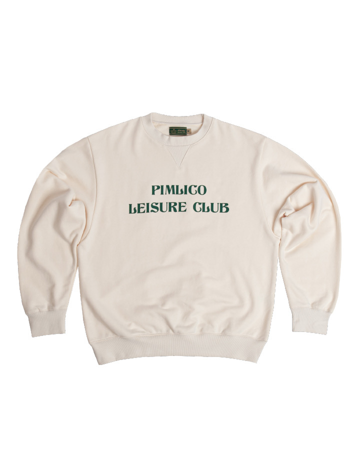 Pimlico Leisure Club Logo Leisure Sweatshirt(Unisex) - Ivory