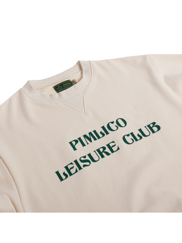 Pimlico Leisure Club Logo Leisure Sweatshirt(Unisex) - Ivory