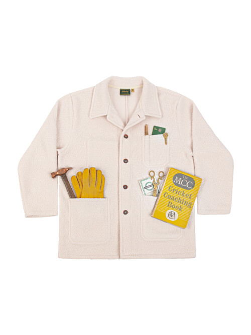 Leisure Fleece Work Jacket(Unisex) - Ivory