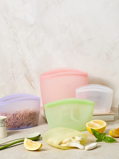 실리팟 프리미엄 실리콘 이유식 밀폐용기 위생 지퍼백 3P 세트