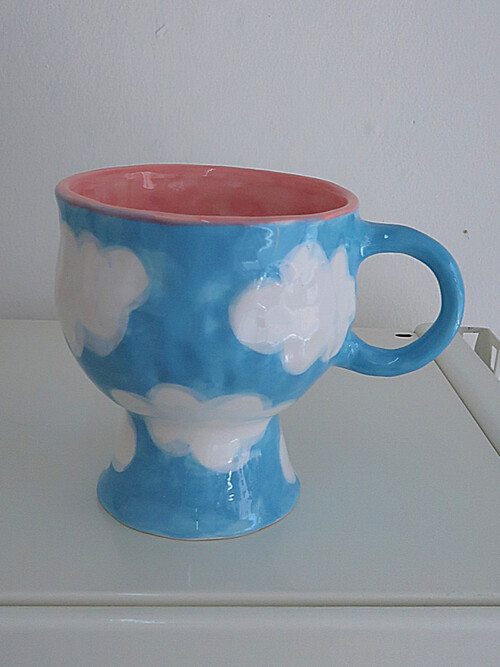 하늘구름 고블렛잔