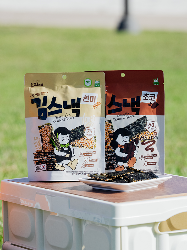 [자갈치오지매] 부산을 품은 김스낵, 혼합 선물세트 (8입/12입) 