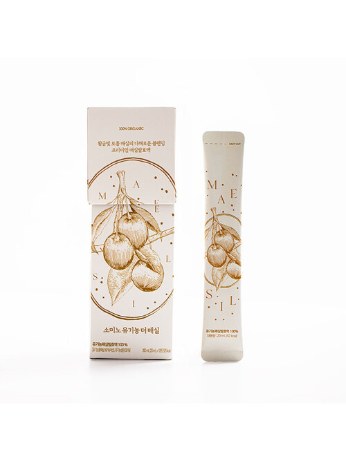 소미노 유기농 더 매실 | 3년 숙성 유기농 황매실 발효액 스틱 (20ml x 10포)