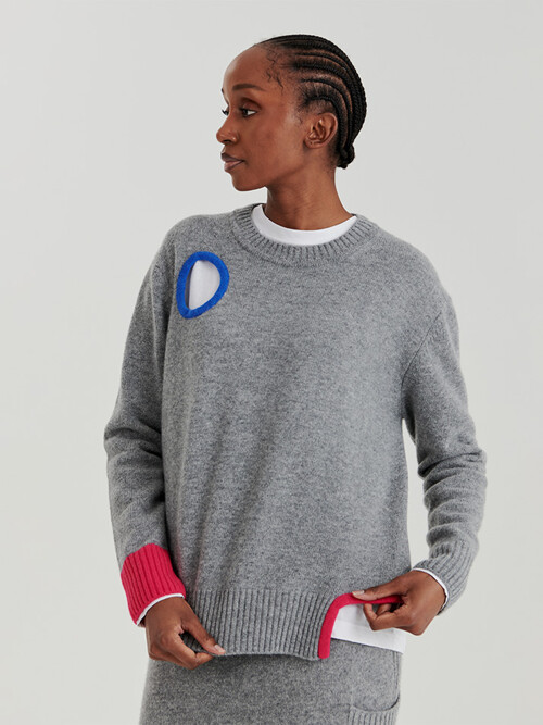 HOLE POINT PULLOVER (GREY)
