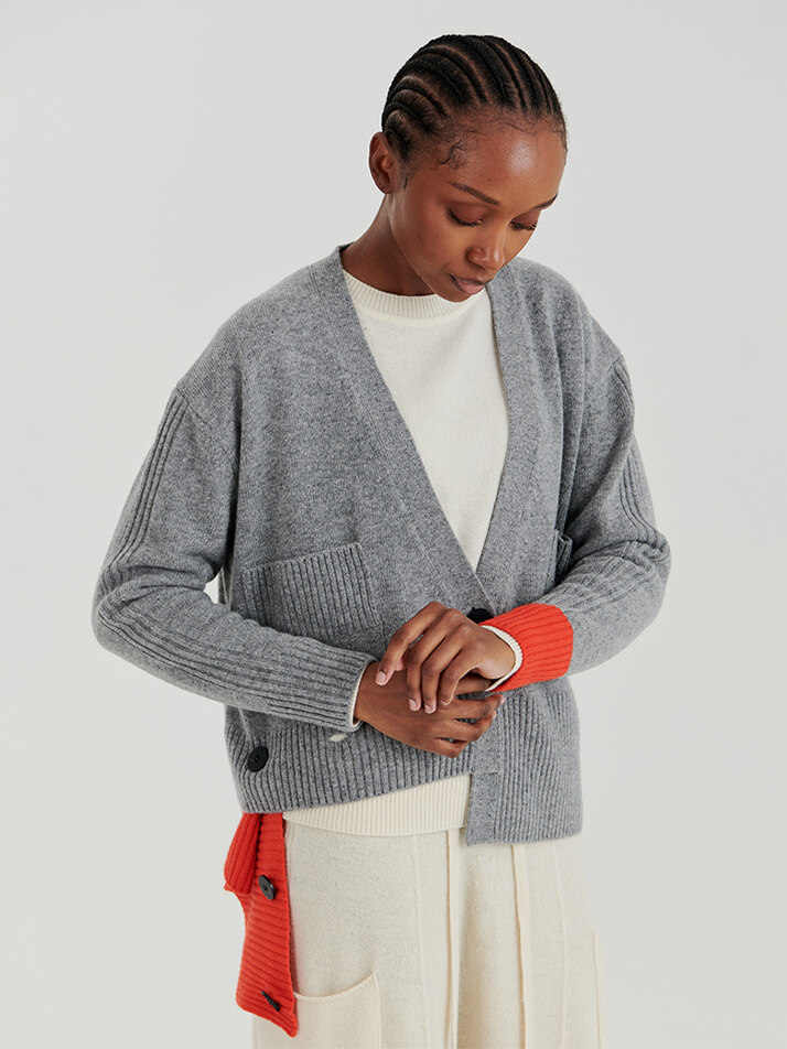 RIP OPEN CARDIGAN 2 (GREY)