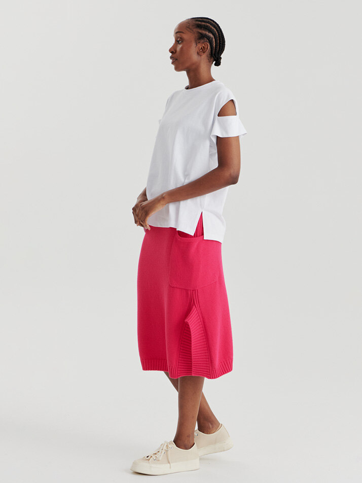 RIB POINT SKIRT (PINK)