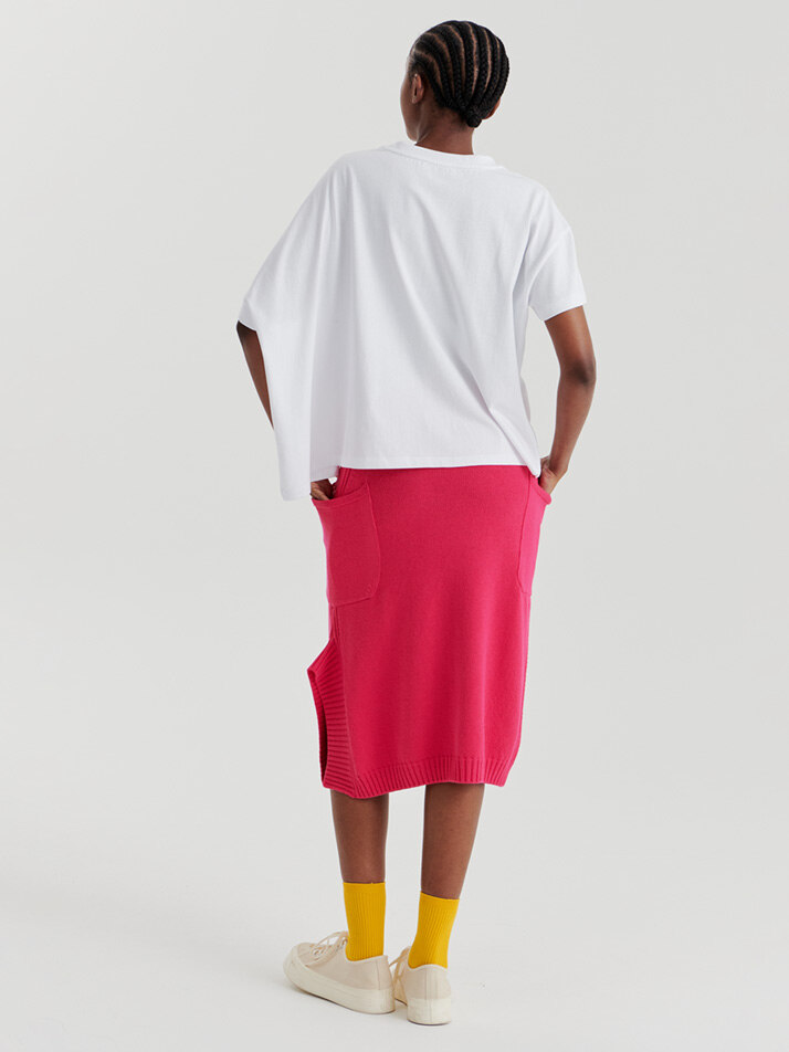 RIB POINT SKIRT (PINK)