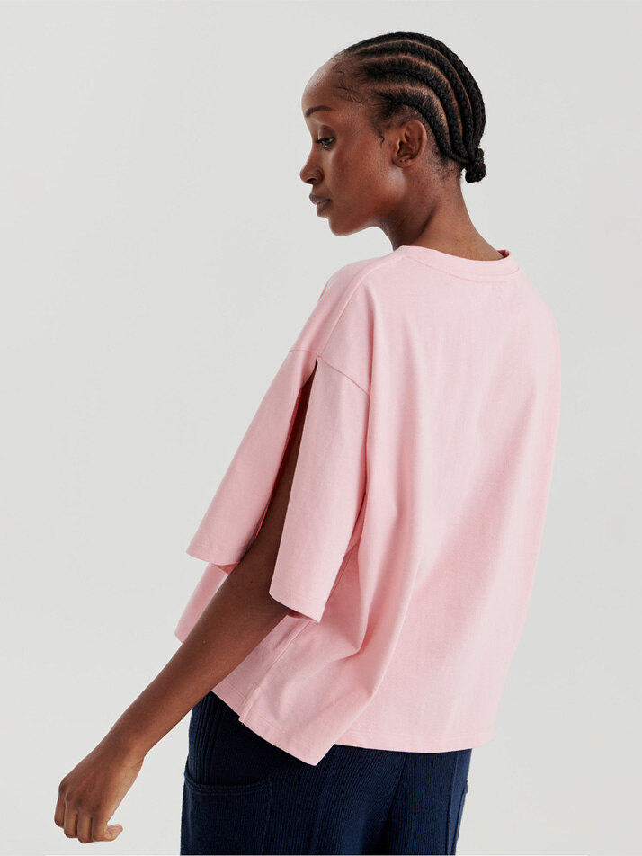 SLEEVE OPEN TOP (L/PINK)