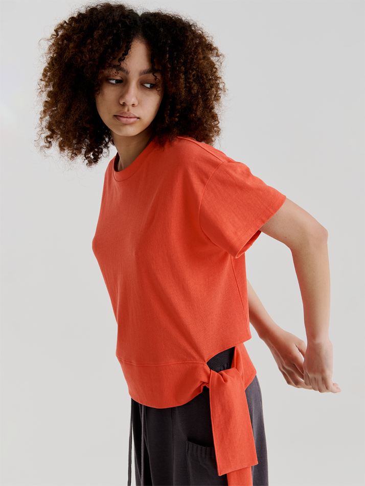 BELTED TOP (ORANGE)