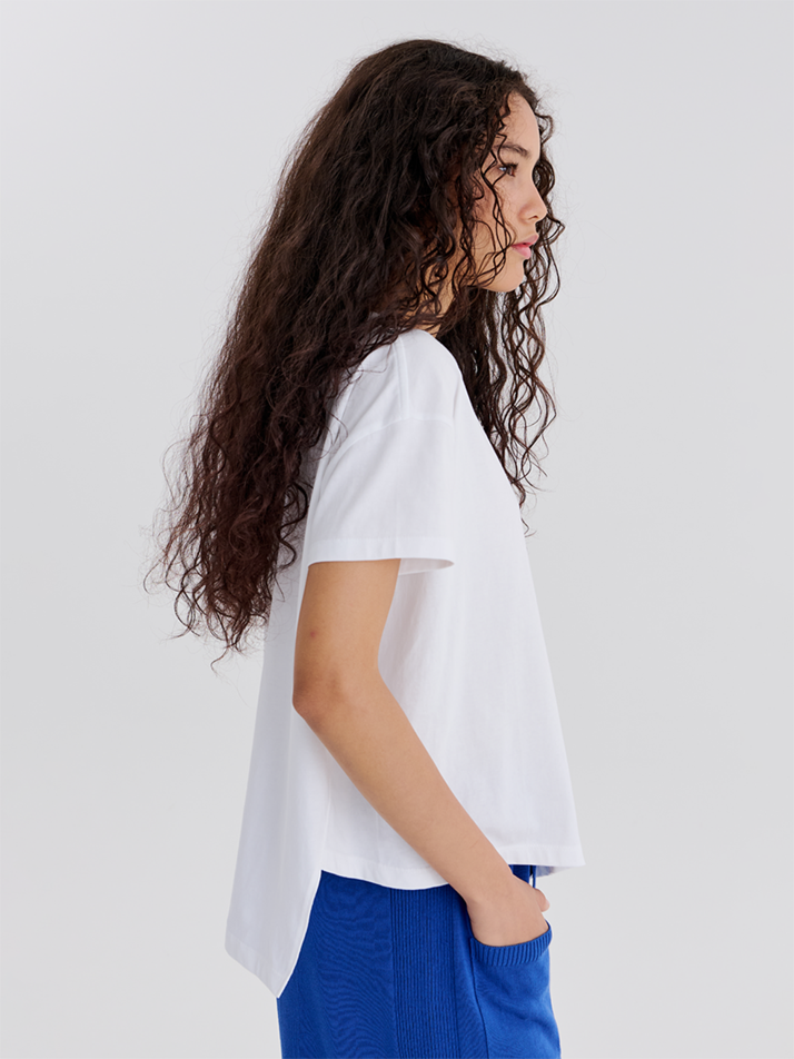 SIDE UNBALANCE TOP (WHITE)