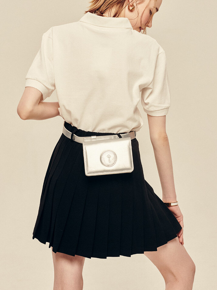 [사은품증정]밴딩 플리츠 스커트 Banding Pleats Skirt_Black
