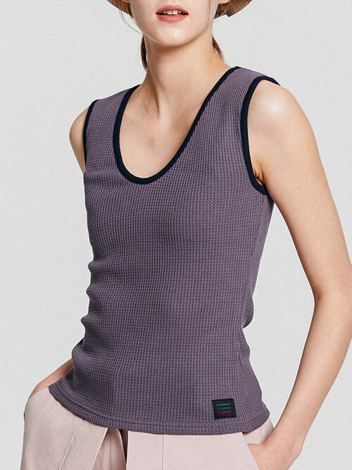 와플 탑 Waffle Top_Purple