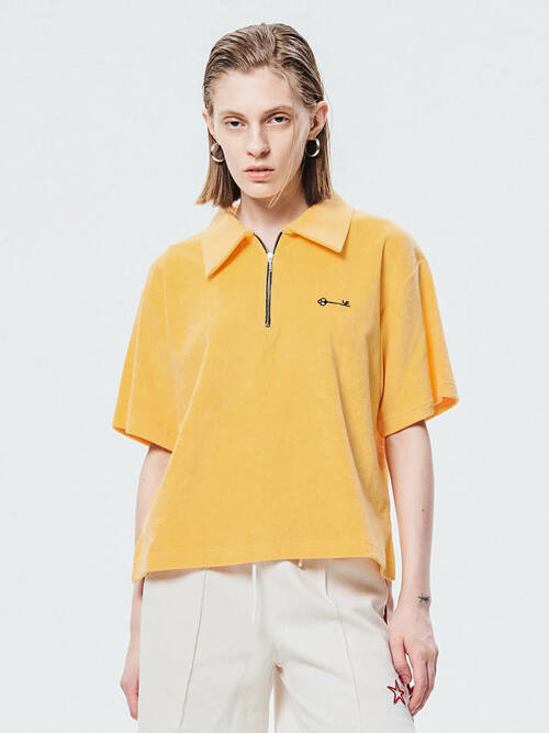 코튼 캔디 폴로 티 Cotton Candy Polo T_Yellow