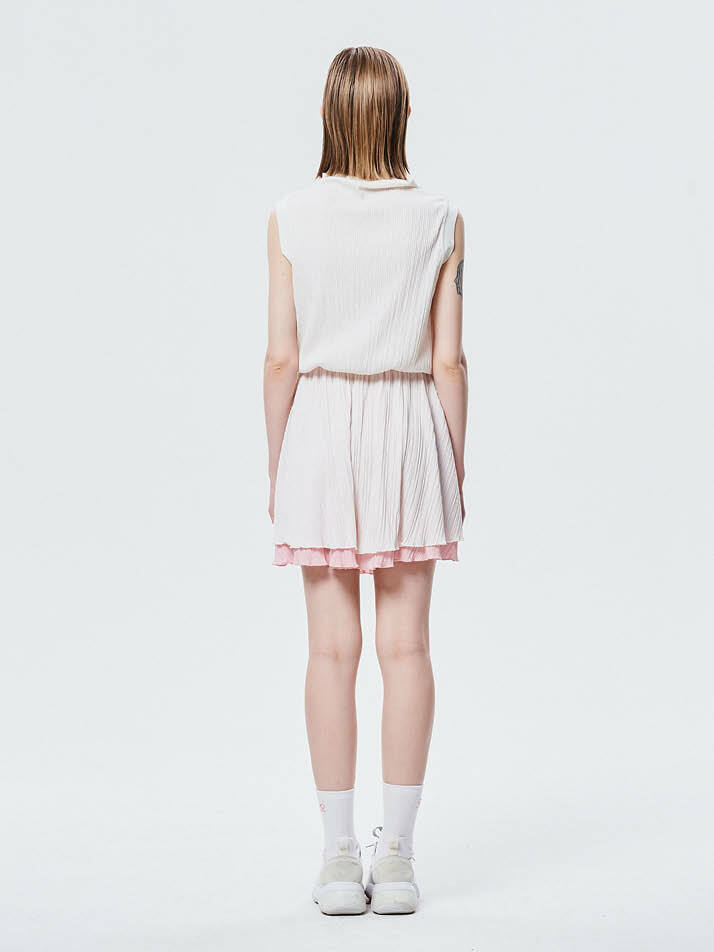 아이리스 플리츠 드레스 Iris Pleats Dres_Cream