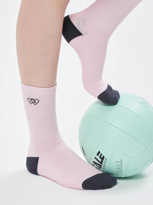 투하트 삭스 Two hearts Socks_Pink