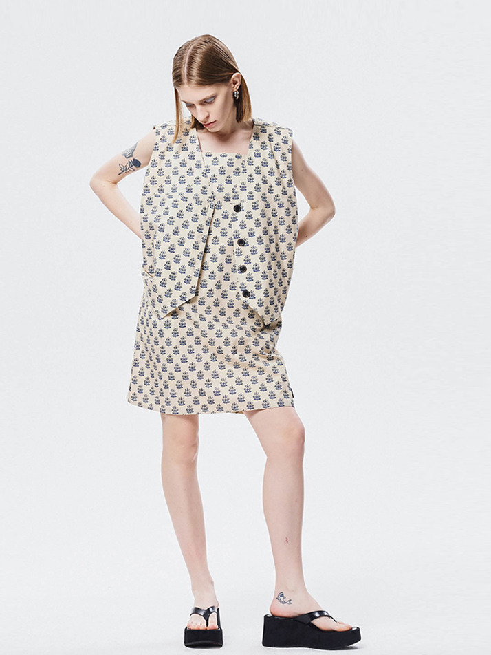 물망초 드레스 Forget me not dress