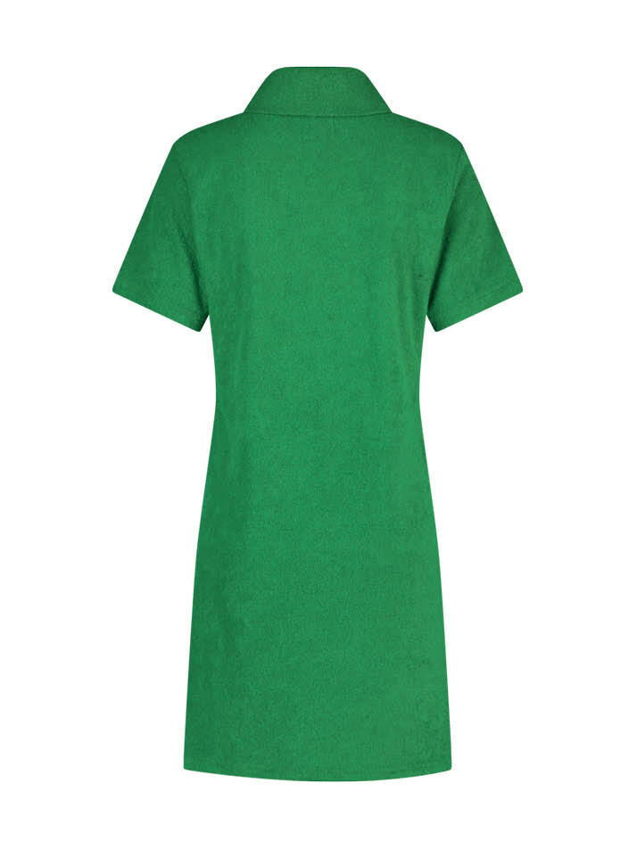 테리 집업 원피스 Terry Zip up Onepiece_Green