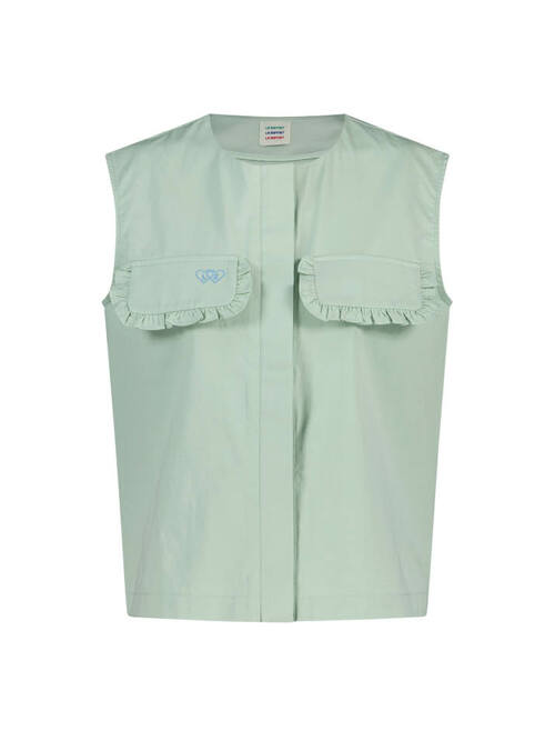 프릴 베스트 톱 Frill Vest Top-Mint