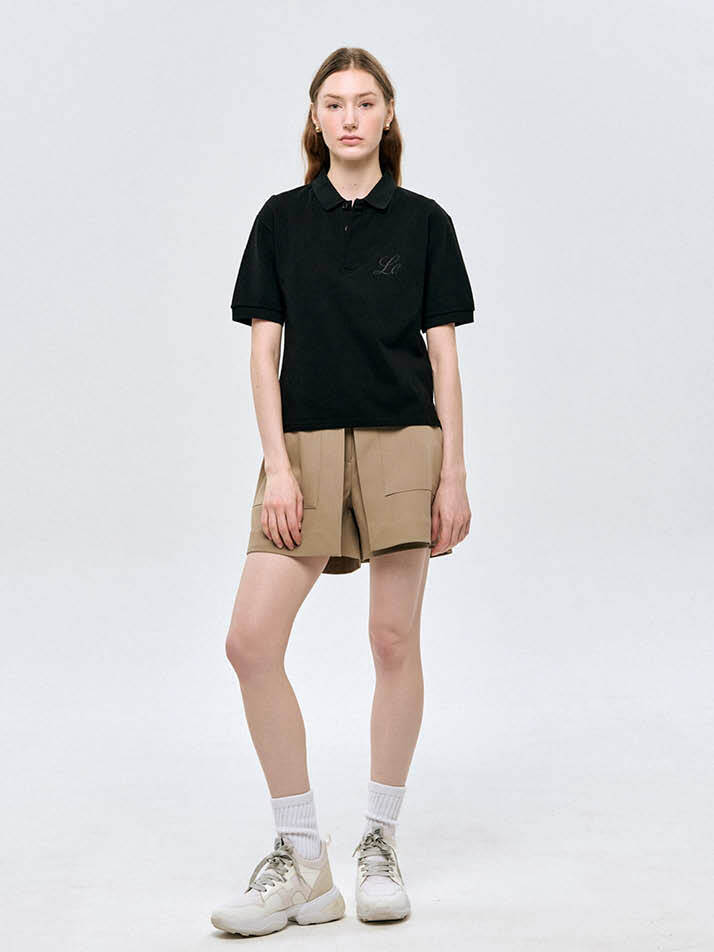 LE 폴로 티셔츠 LE Polo T_Black