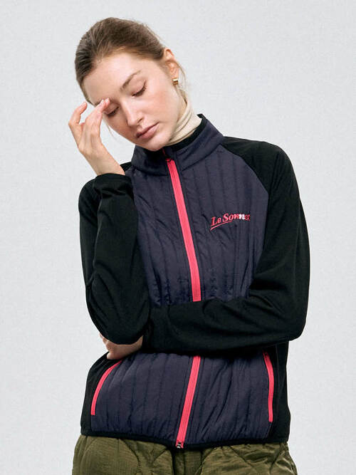 에센셜 집업 Essential Zip-up_Navy