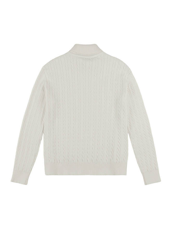 듀크 케이블 니트 풀오버_ Duke Cable Knit_Cream