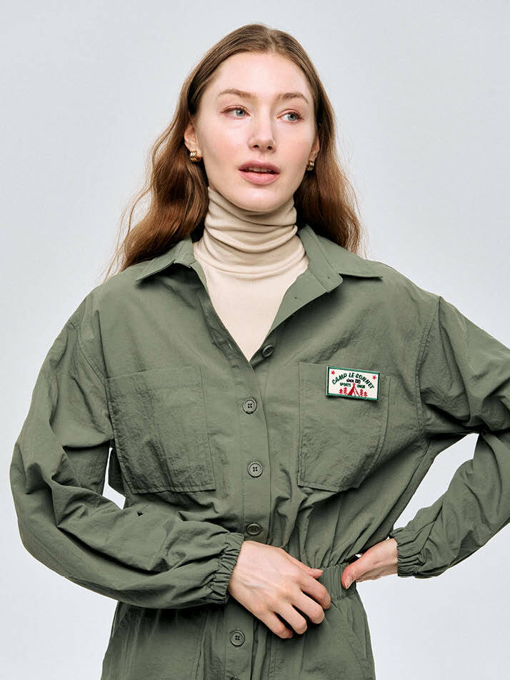 쏘 시크 점프 슈트 So Chic Jump Suit_Khaki