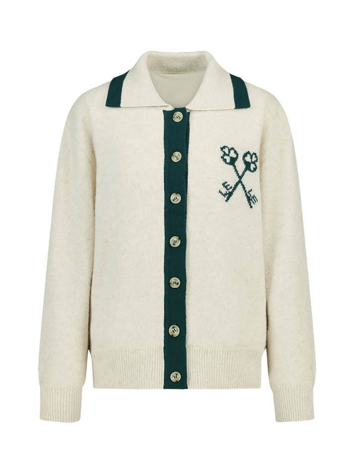 레트로 방풍 카디건 Retro Winter Cardigan_BEIGE