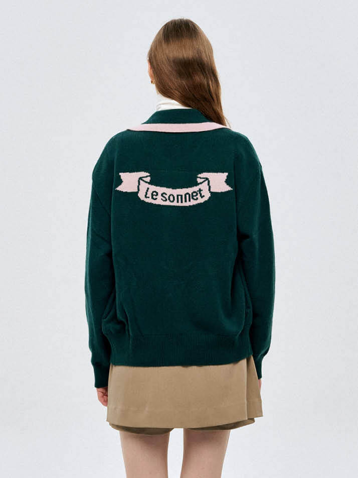 레트로 방풍 카디건 Retro Winter Cardigan_GREEN