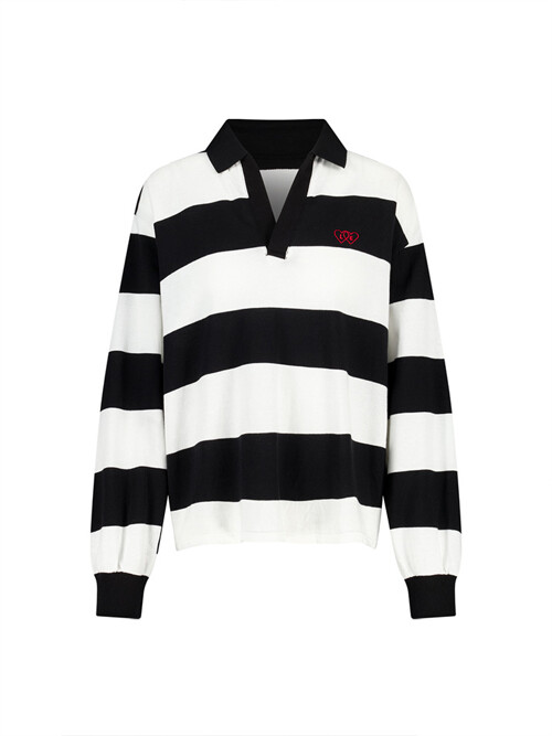 스트라이프 풀오버 Stripe Pullover_Black